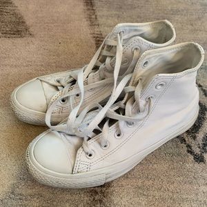 Converse Chuck Taylor All Stars High Top White Leather 7.5